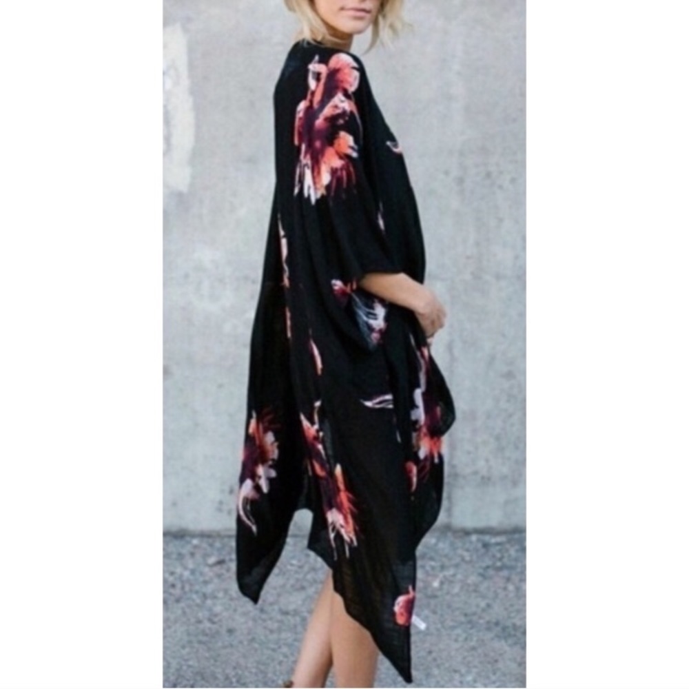 Boho floral kimono - Picture 2 of 3